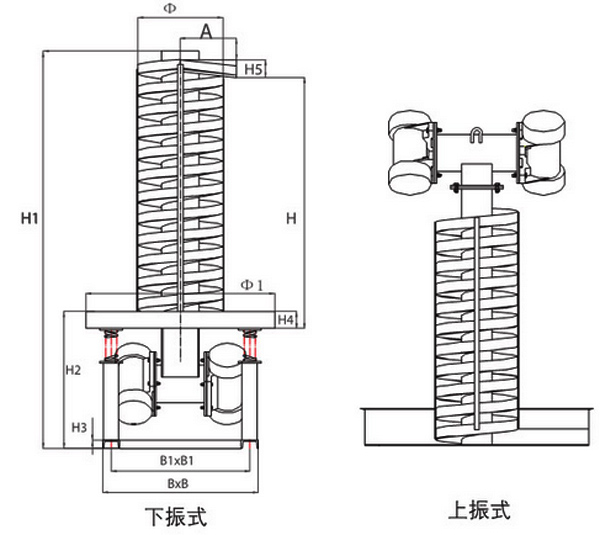 垂直振動提升機結(jié)構(gòu)圖