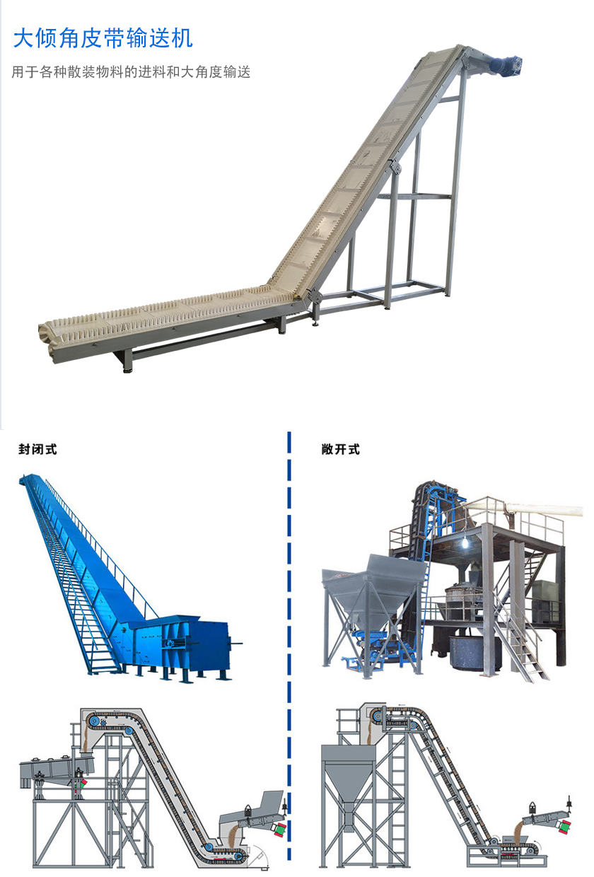 在環(huán)境溫度為-19℃ ~+40℃范圍內(nèi)，輸送堆積比重為0.5-2.5t/m3的各種散狀物料